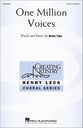 One Million Voices SATB choral sheet music cover